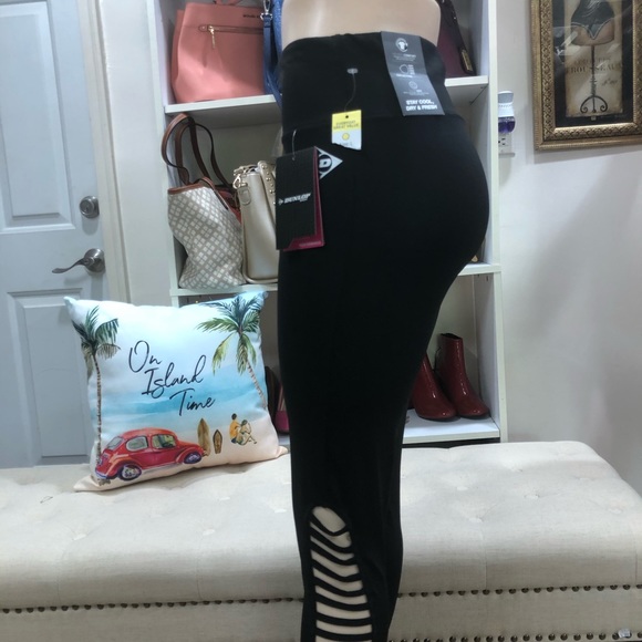 Dunlop Sport  High Rise  Ripped Side Leggings - Picture 3 of 9